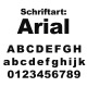 www.edelstahl-schriftzug.de | Schriftauswahl Arial