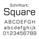 www.edelstahl-schriftzug.de | Schriftauswahl Square